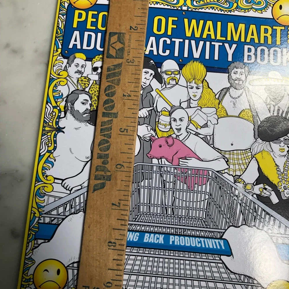 Humorous Adult Coloring Activity book The People of Walmart Rolling Back